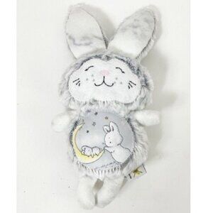 Timeless Treasures Little Star Gray Bunny Moon & Mamma Bunny Plush 11” handmade